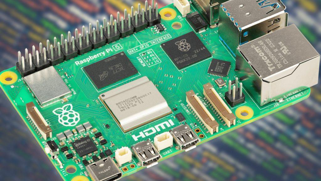 raspberry pi 5 with broadcom chip