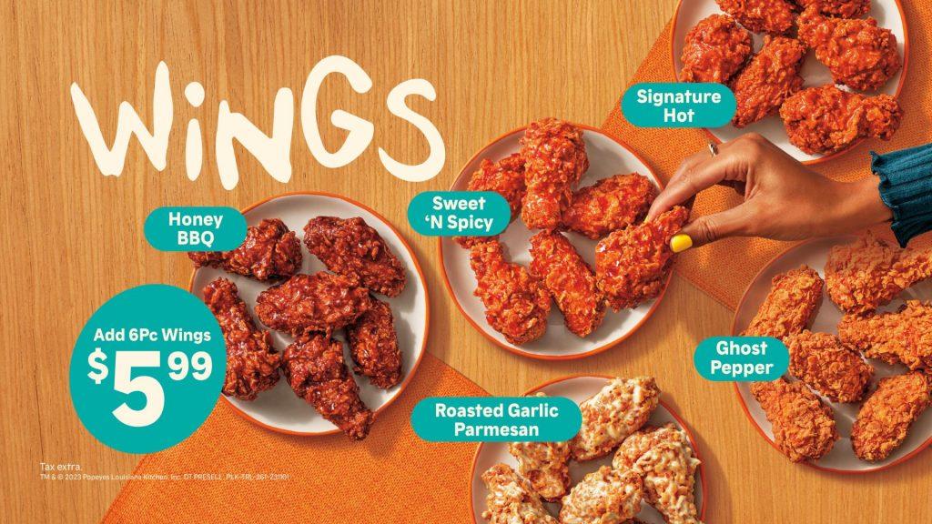 Popeye's chicken wings