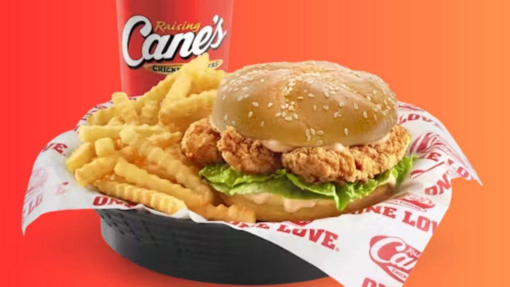 Raising Cane's fried chicken sandwich