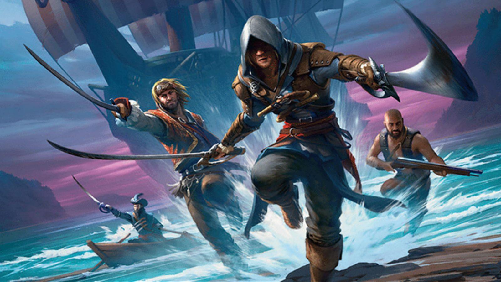 MTG Edward Kenway and Pirate crew