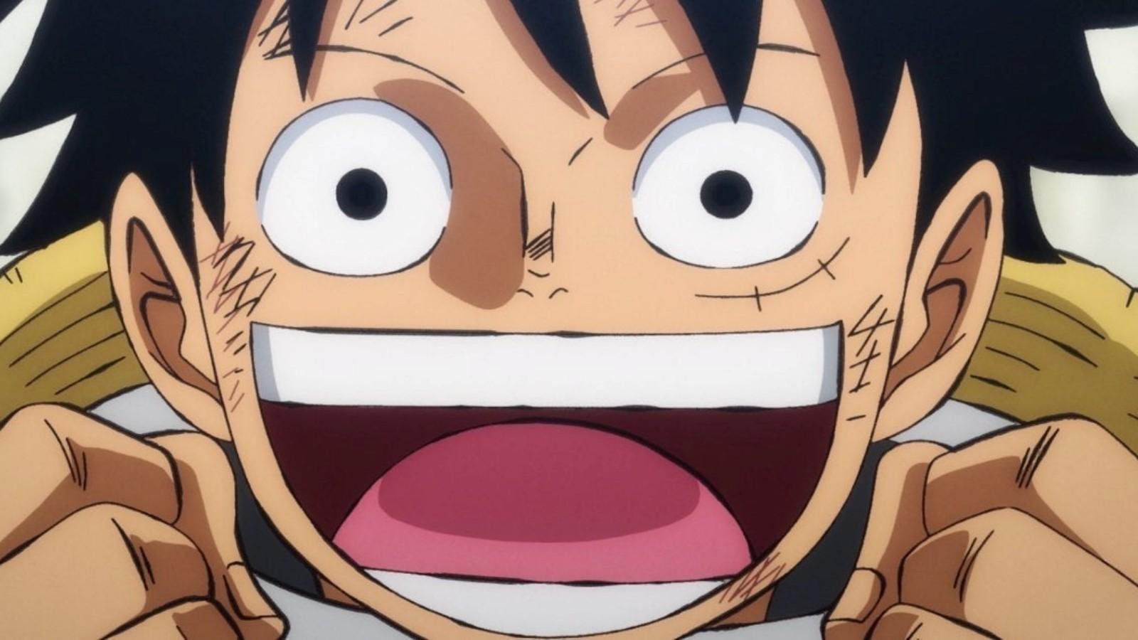 Luffy overjoyed