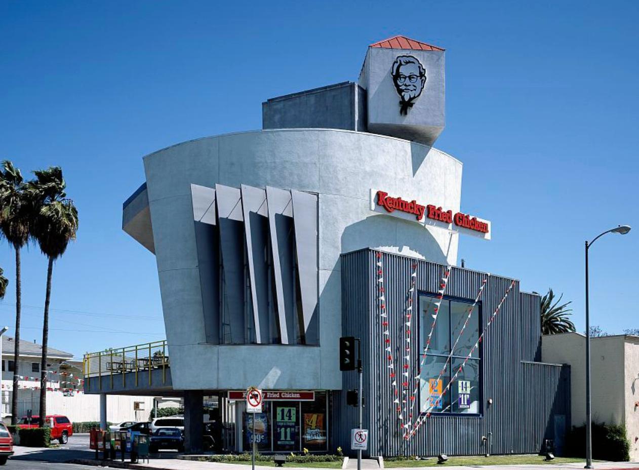 KFC Bucket shaped restaurant