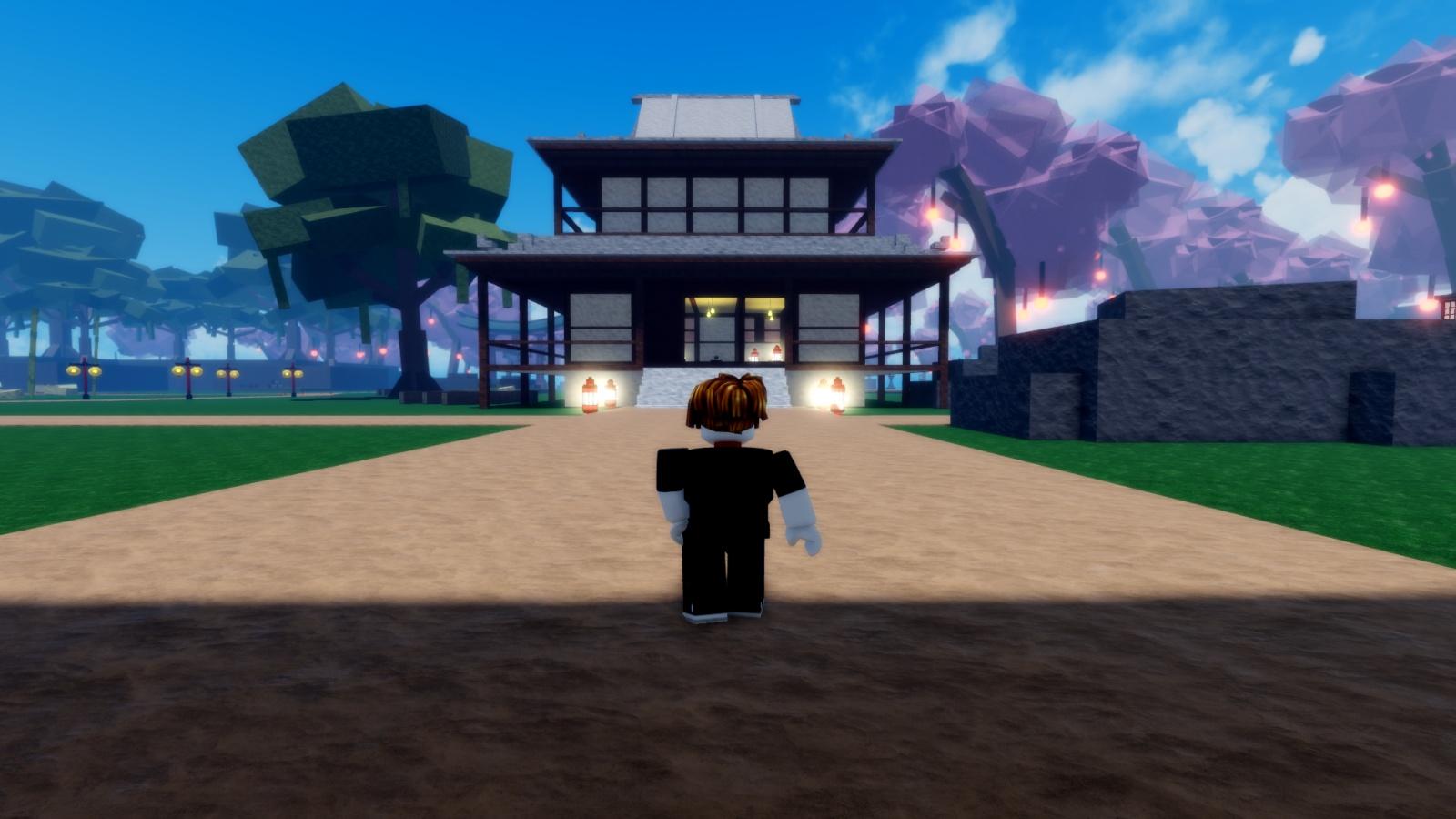 Jujutsu Legacy player exploring the lobby.