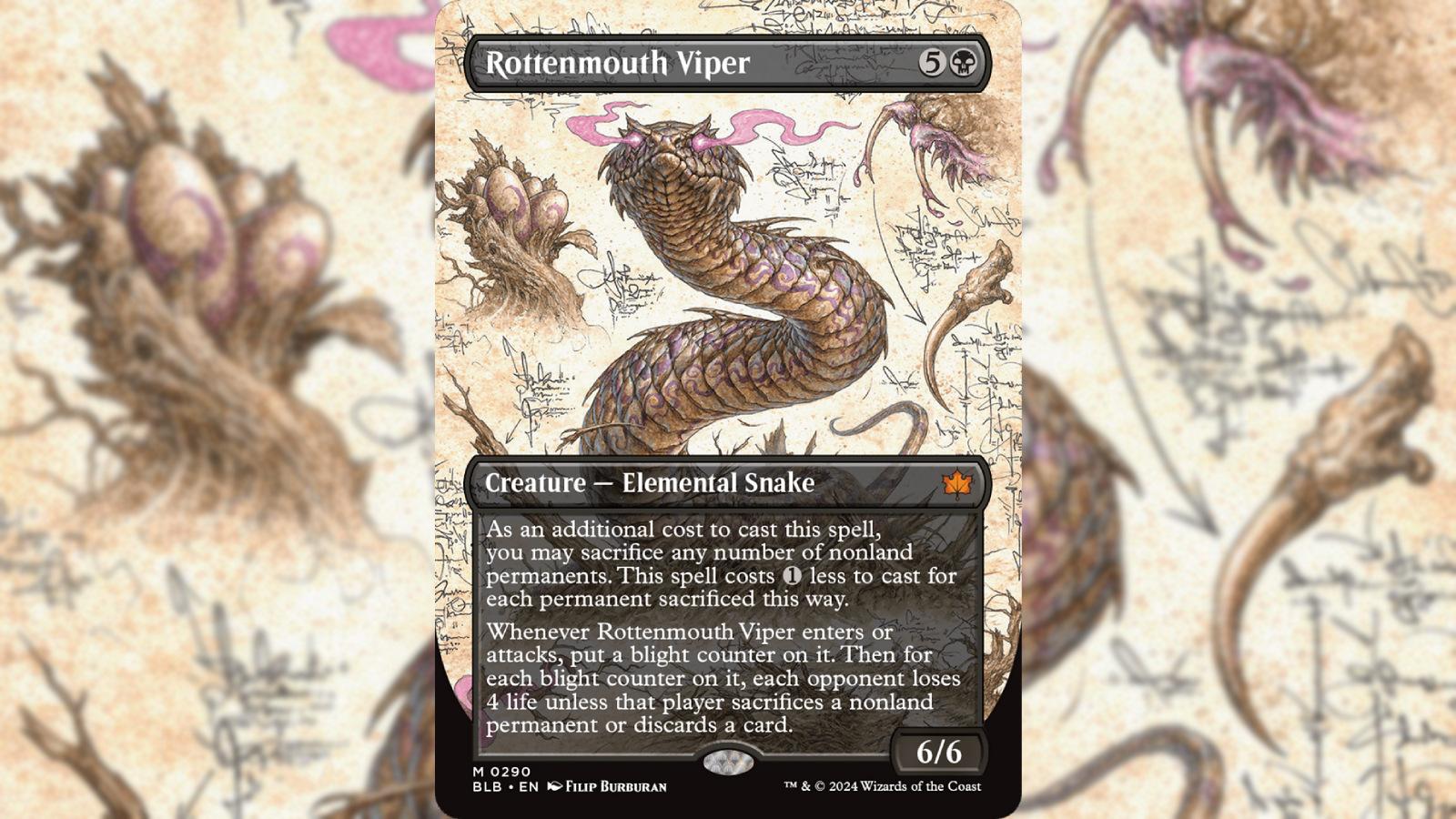 MTG Rottenmouth Viper card