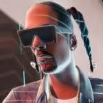 Snoop Dogg NPC character in Fortnite.