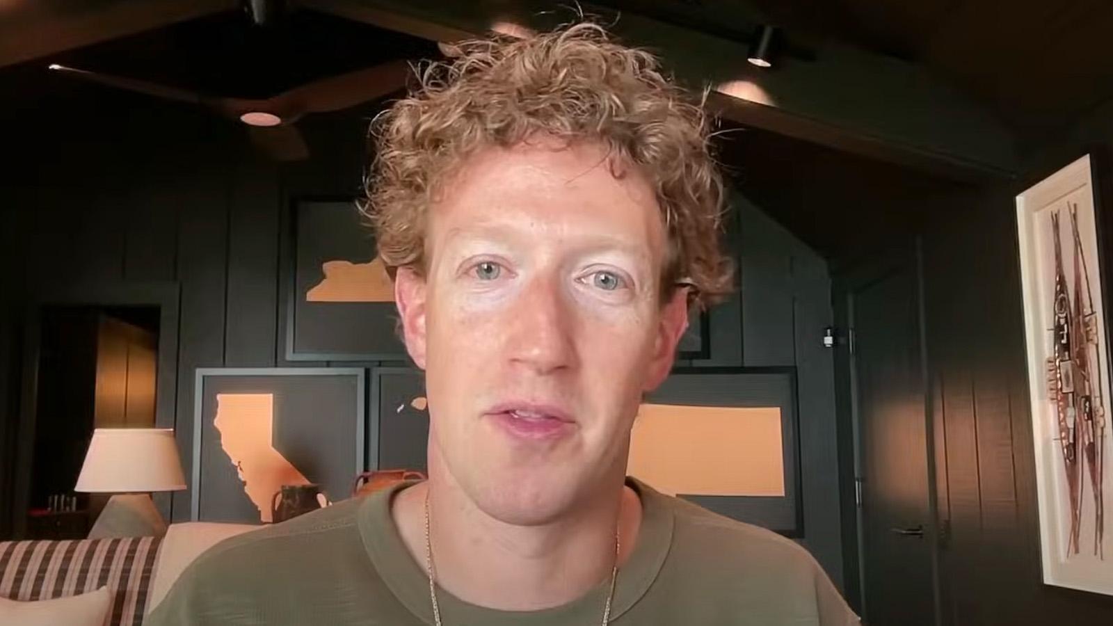 Mark Zuckerberg looking into the camera