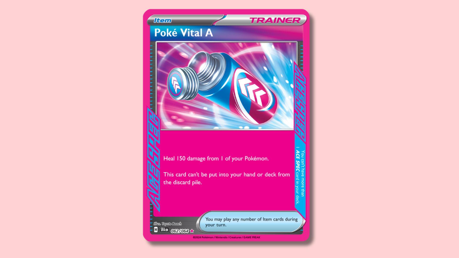 Poke Vital A ACE SPEC Pokemon card.