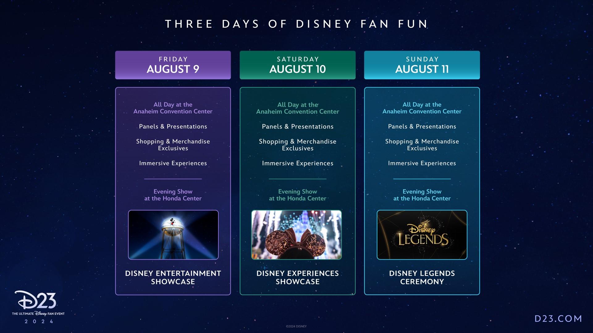 D23 schedule.