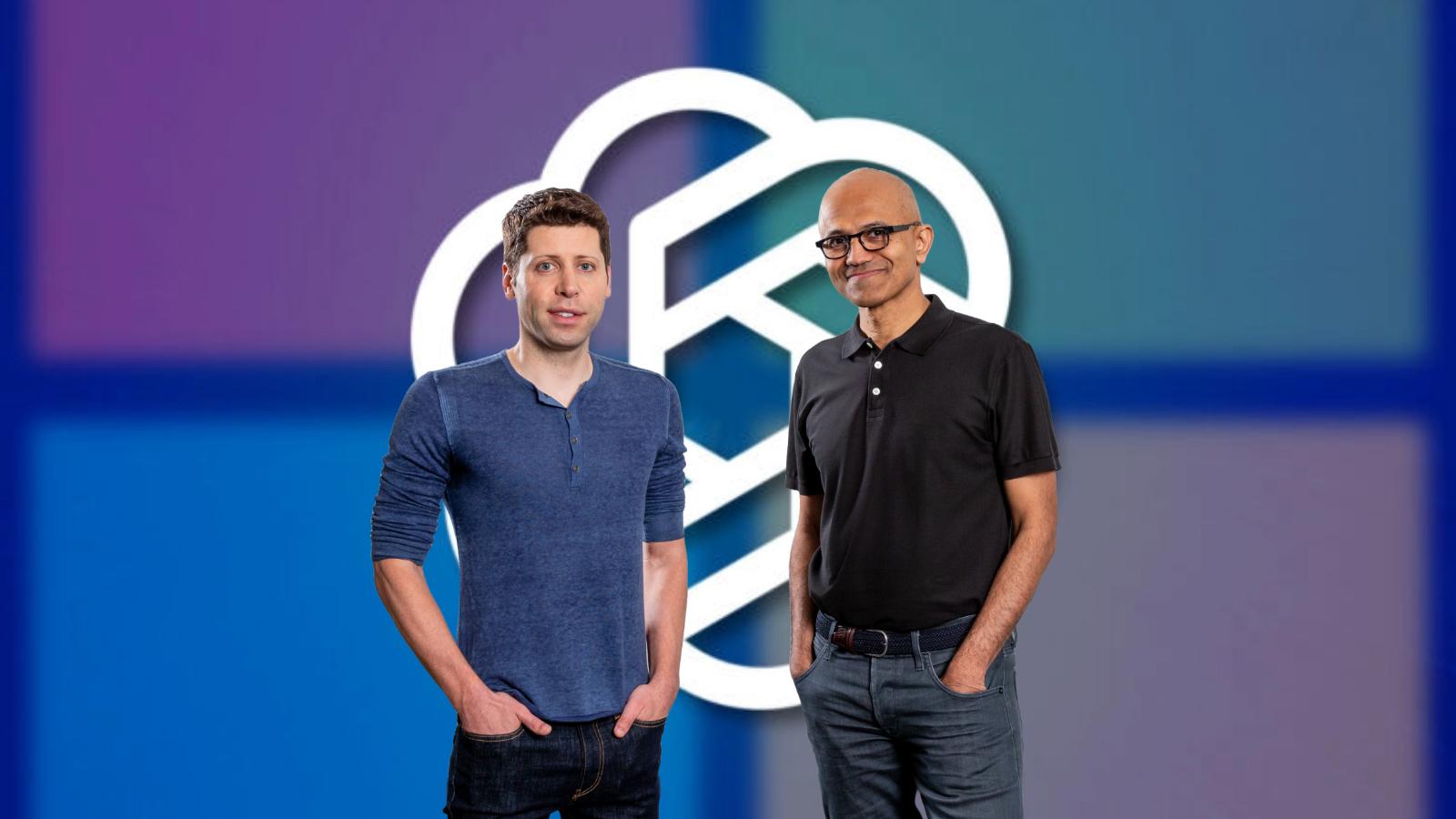 Sam Altman and Satya Nadella