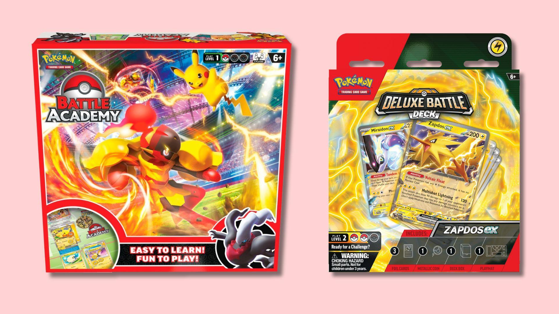 Pokemon TCG Battle Academy and Battle Deck products.