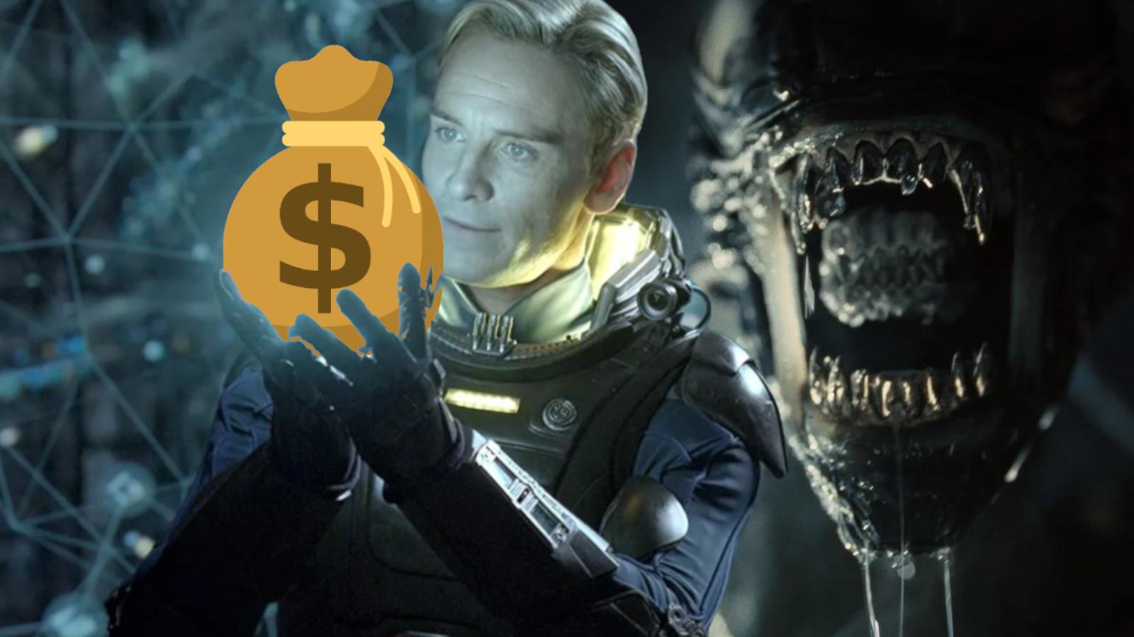 David from Prometheus and the Xenomorph from Alien: Romulus