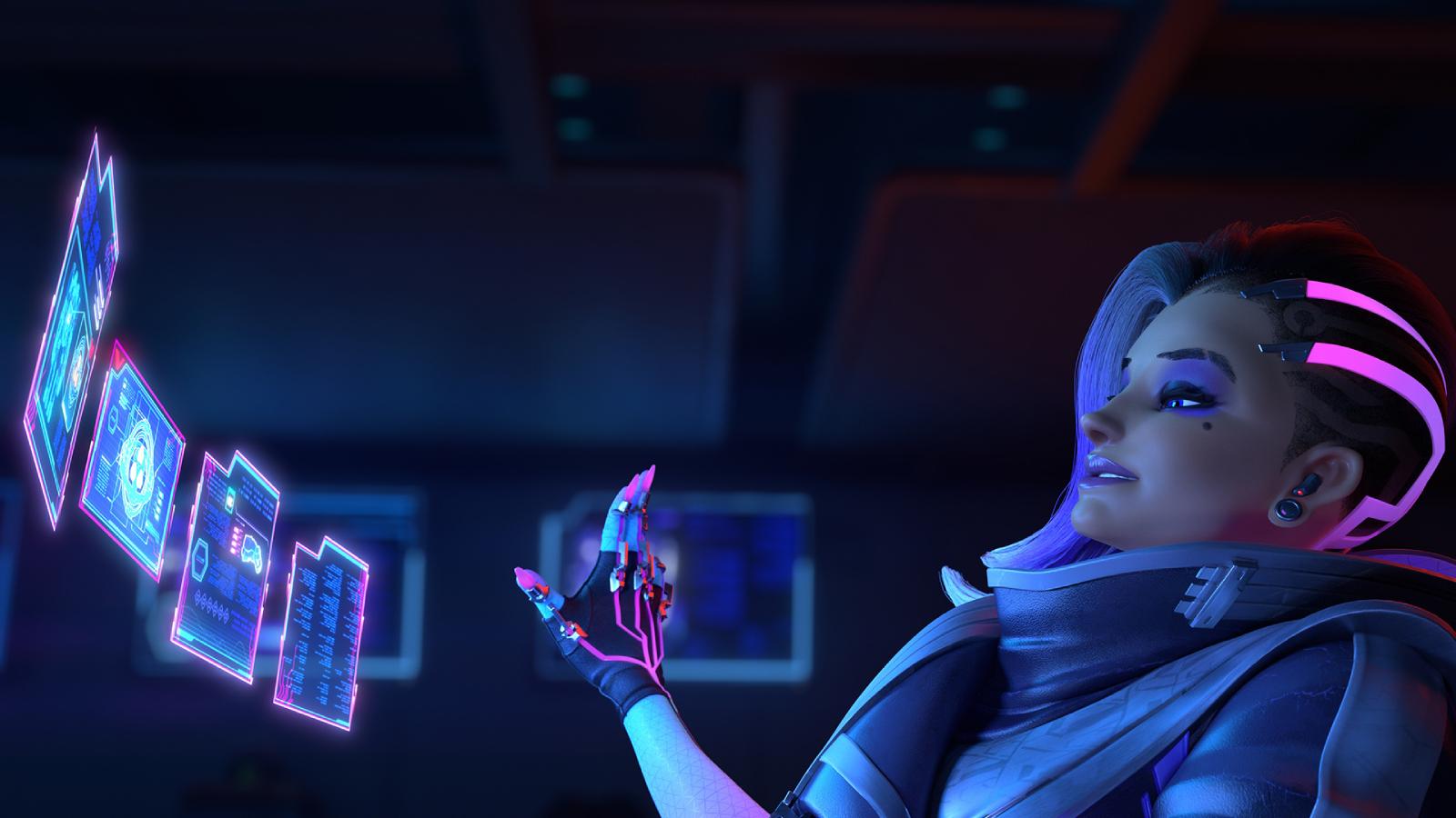 Overwatch 2 Sombra cinematic still