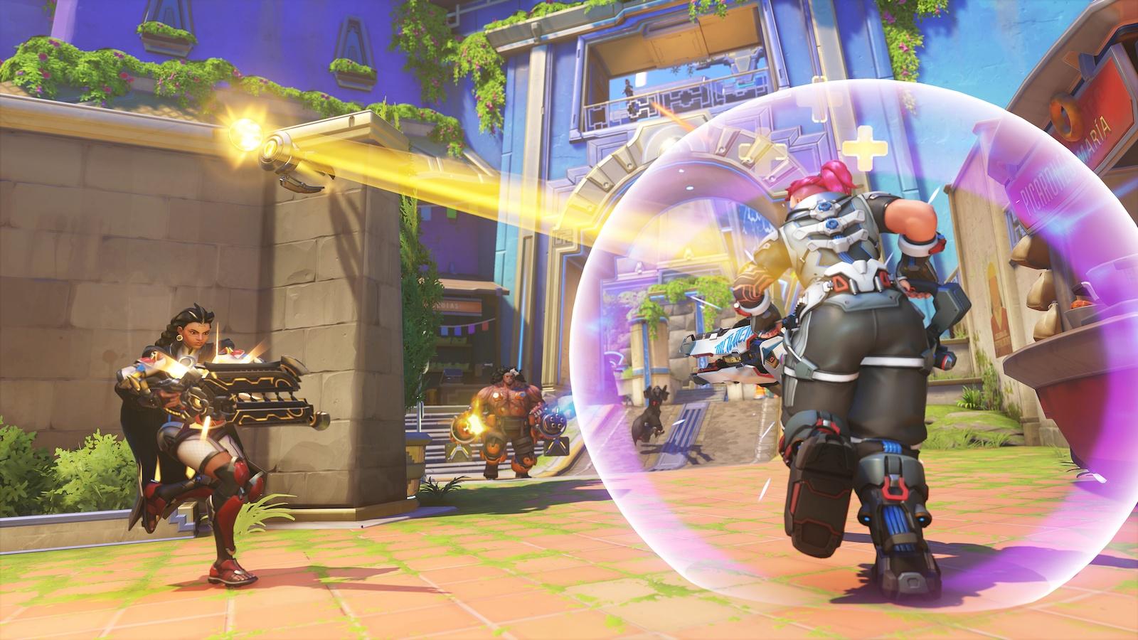 Overwatch 2 Illari and Zarya in combat