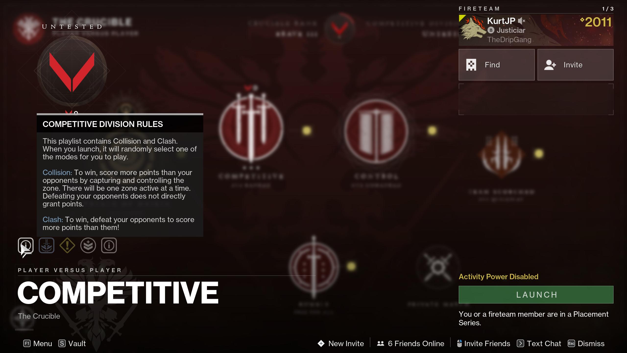 Competitive game modes in Destiny 2.