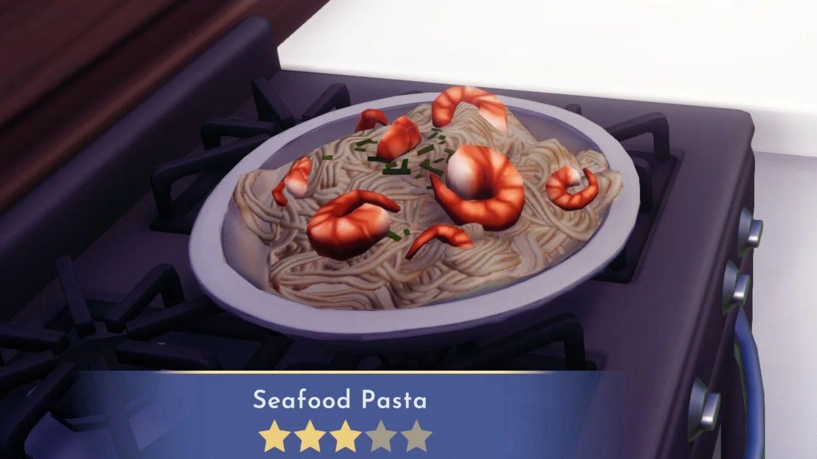 Seafood Pasta dish Disney Dreamlight