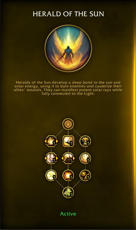 The Herald of the Sun Hero Talent tree in WoW: The War Within