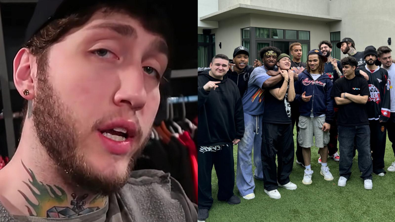 FaZe Banks FaZe Clan members at content house.