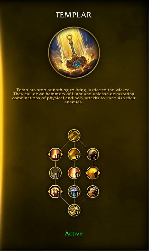 Templar Hero Talents for Protection Paladin in The War Within