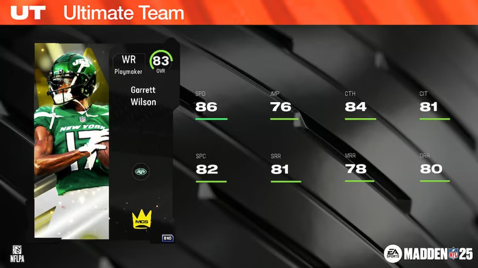 83 OVR Garrett Wilson