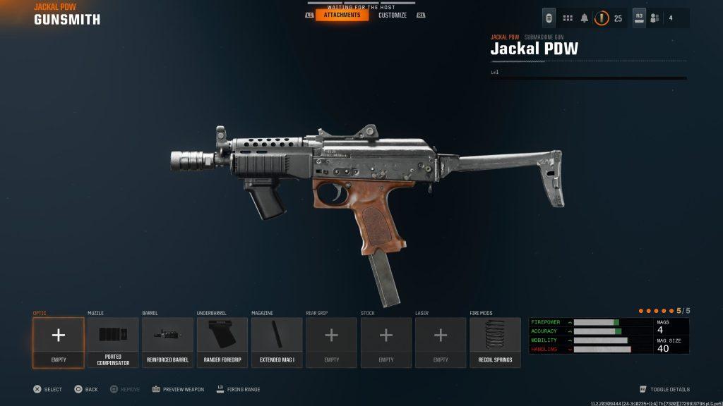 Jackal PDW class in Black Ops 6