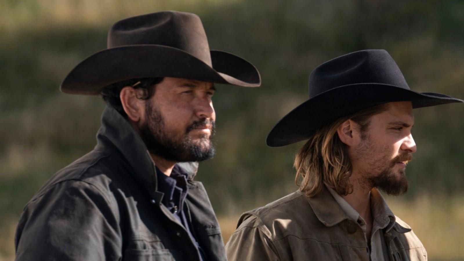 Cole Hauser and Luke Grimes as Rip and Kayce in Yellowstone