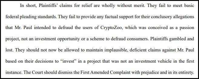 logan paul cryptozoo lawsuit