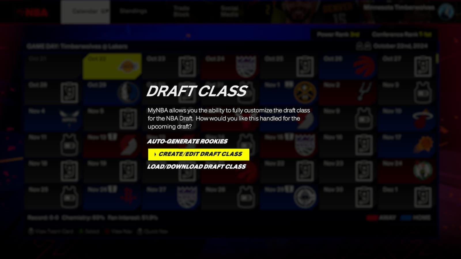 NBA 2K25 Draft Class