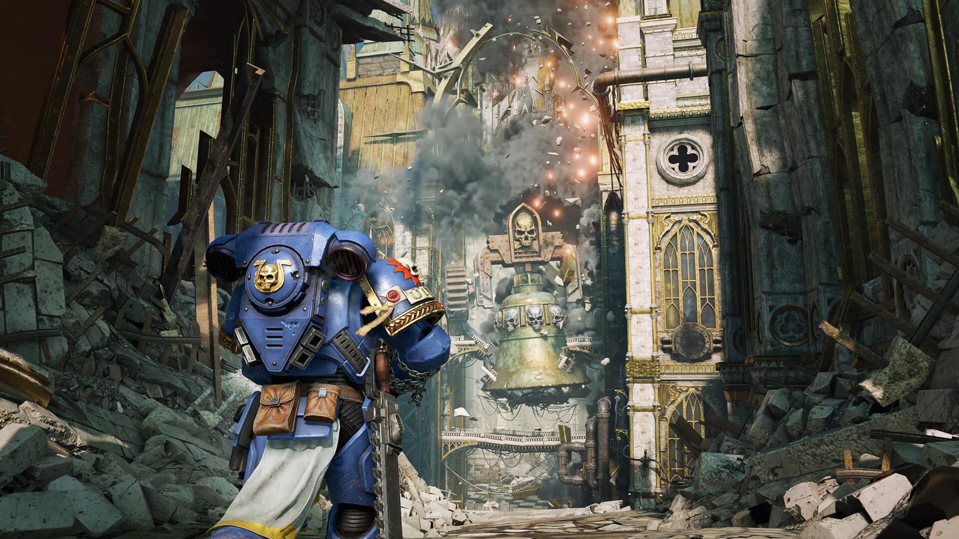 A screenshot from the game Space Marine 2