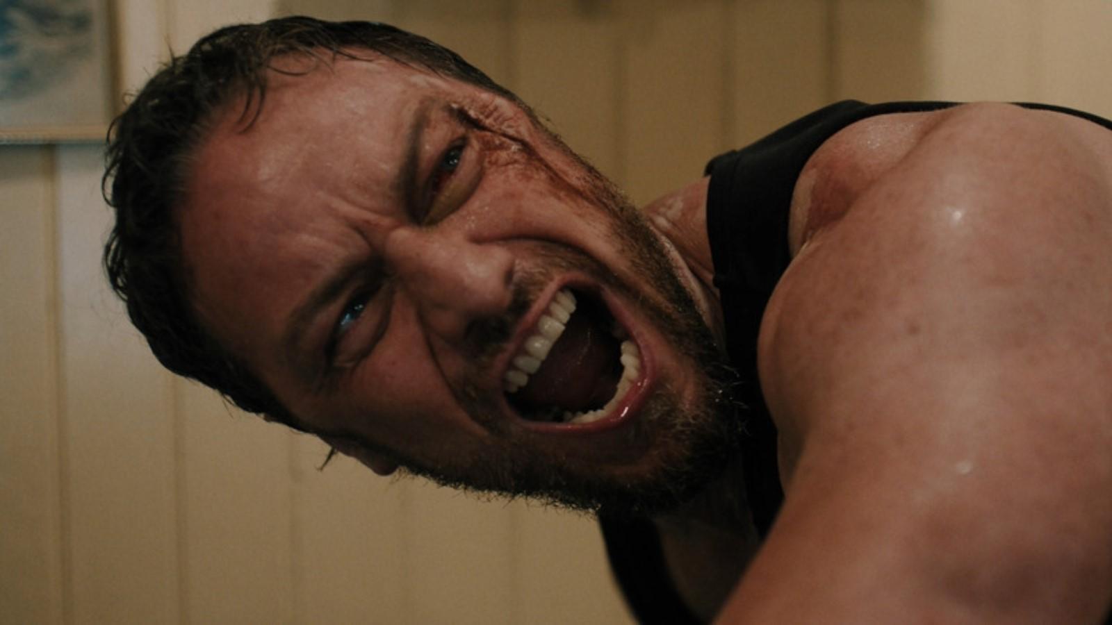 James McAvoy as Paddy in Speak No Evil, yelling