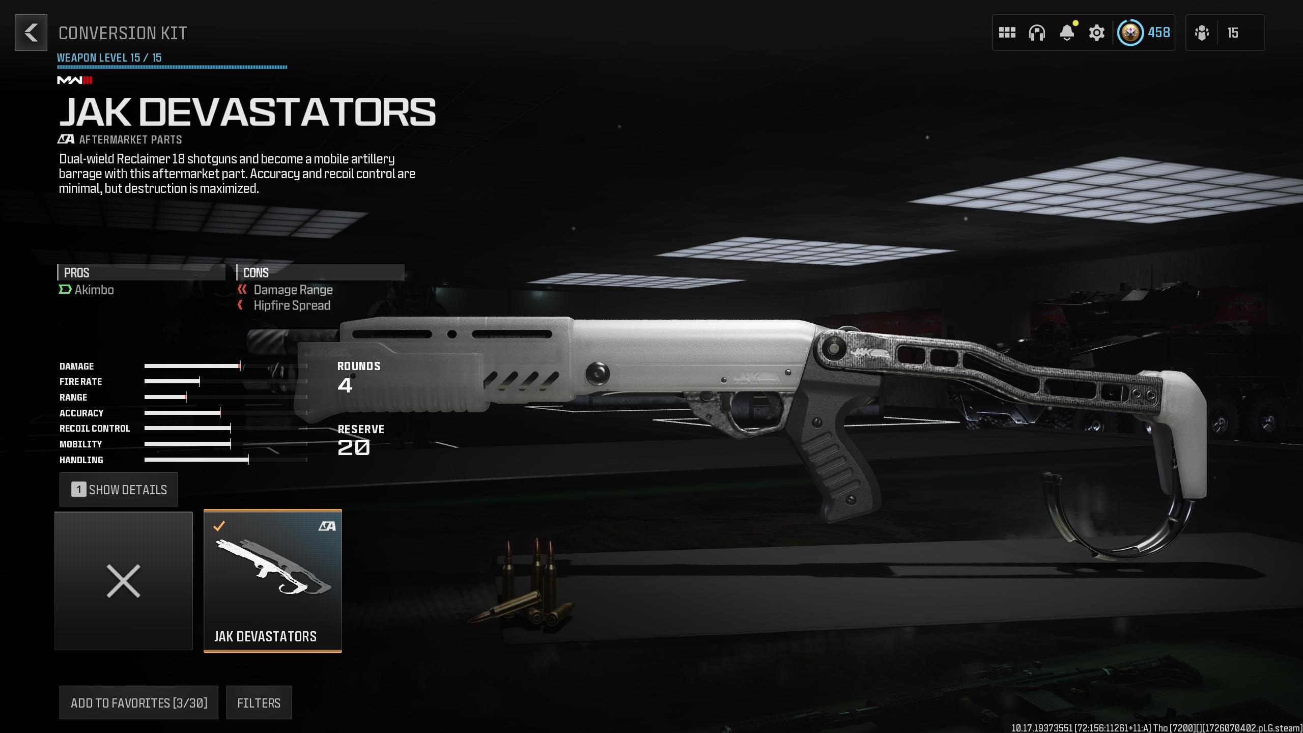 JAK Devastators conversion kit in MW3 & Warzone.