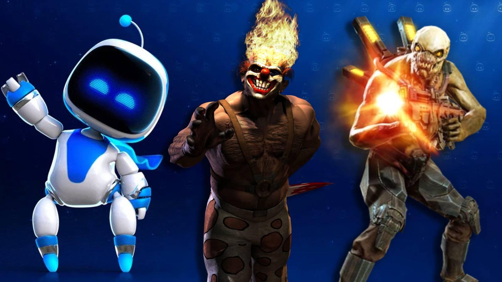 Astro Bot next to Sweet Tooth and Resistance