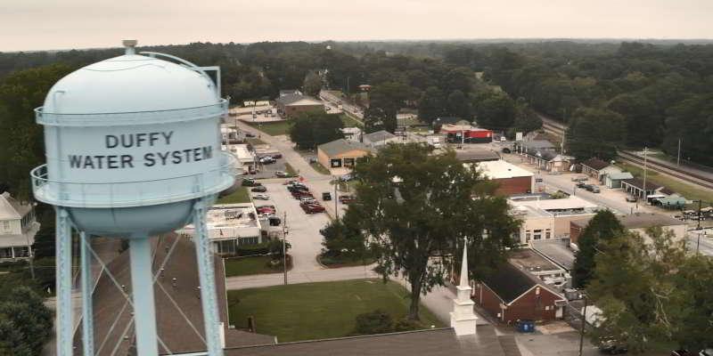 Heels filming locations: Duffy water tower