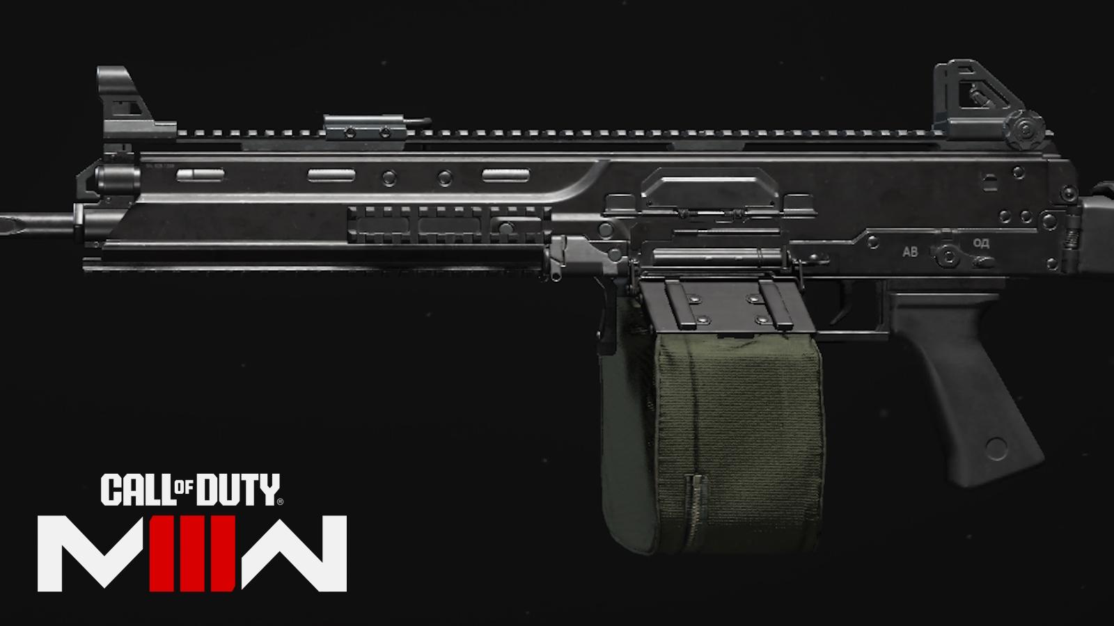 An image of the Kastov LSW light machine gun in MW3.