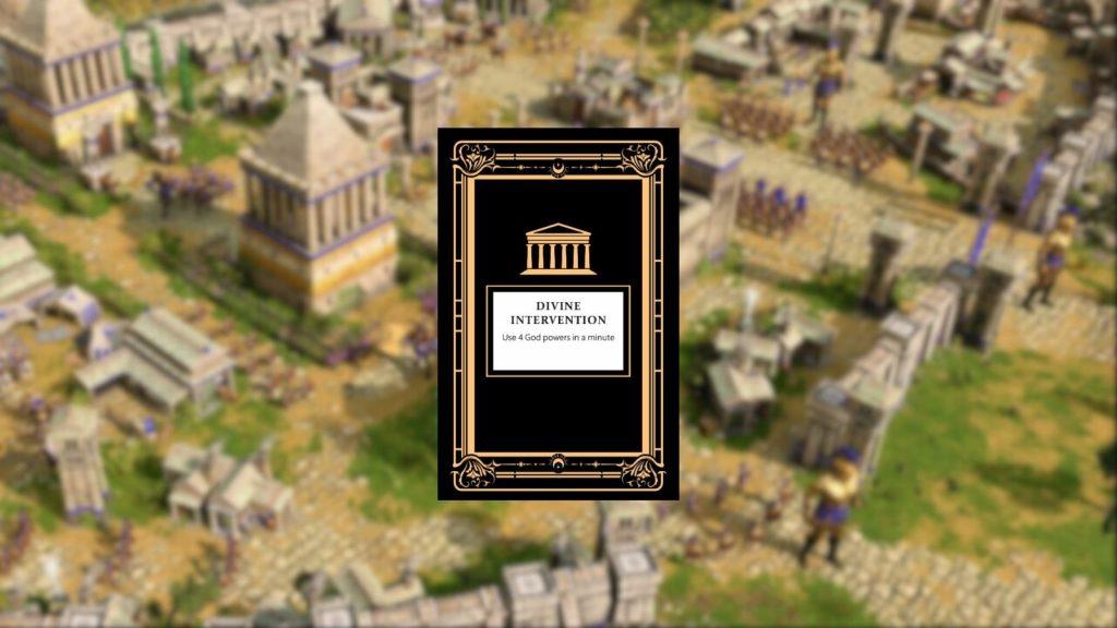 Divine Intervention challenge card Age of Mythology: Retold