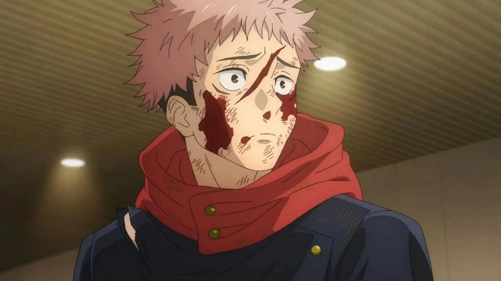 Yuji sad in Jujutsu Kaisen