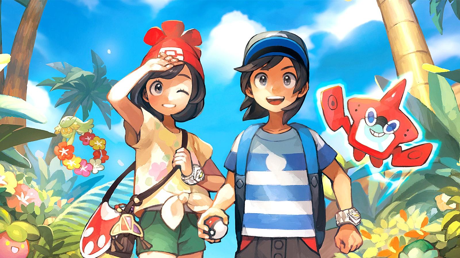 pokemon sun and moon key art