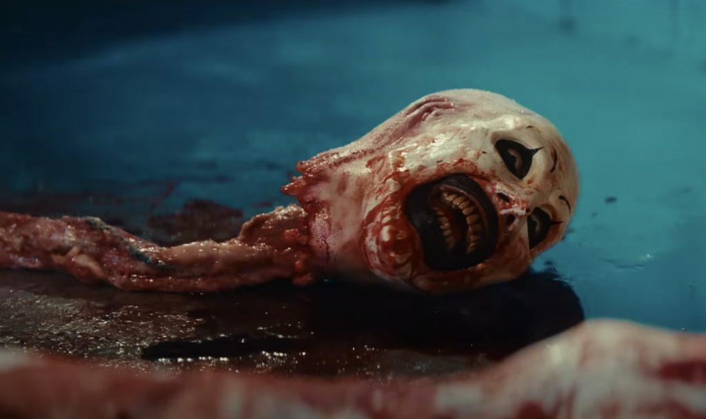 Art's head in Terrifier 3