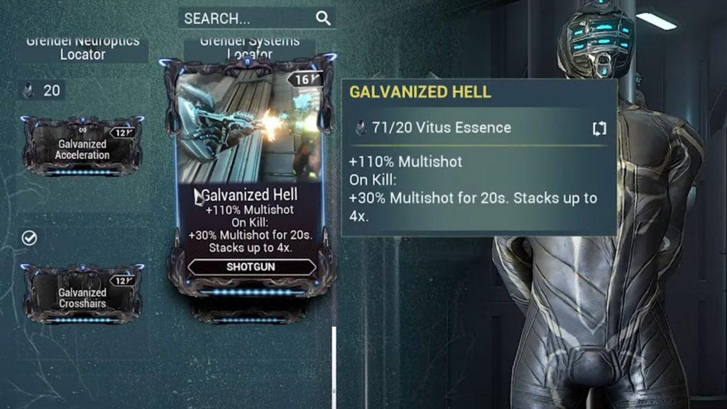 Warframe Galvanized mods