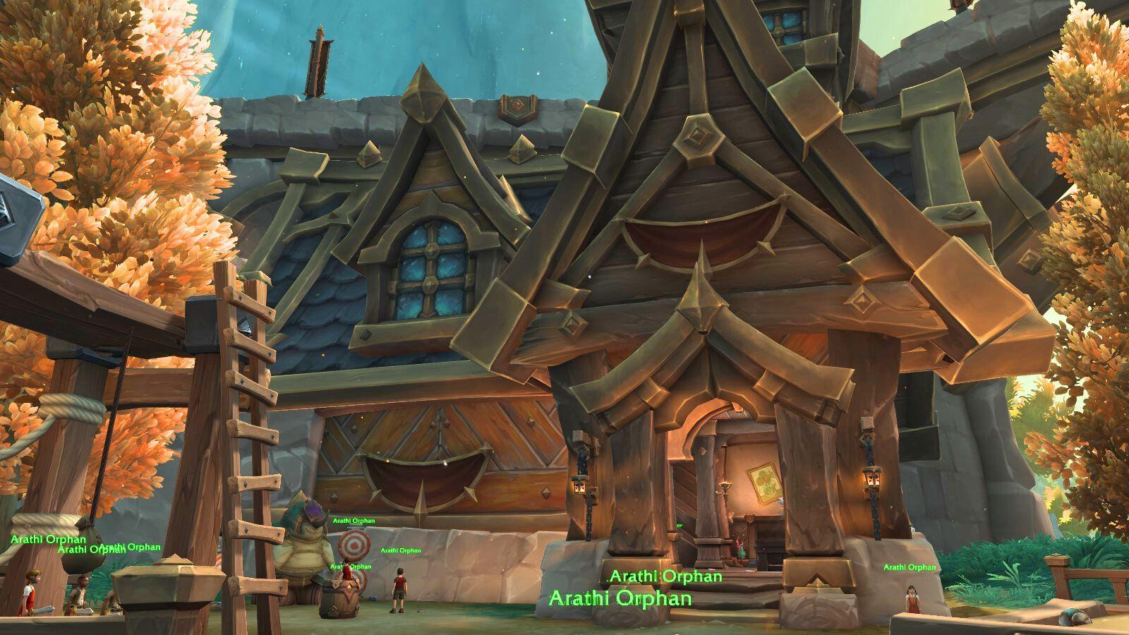 The location of the Children's Entertainer acheivement in WoW: The War Within