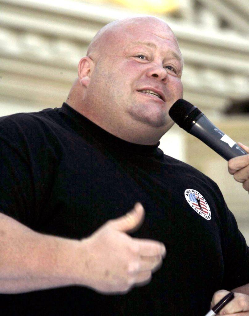 Eric Butterbean talking to mic