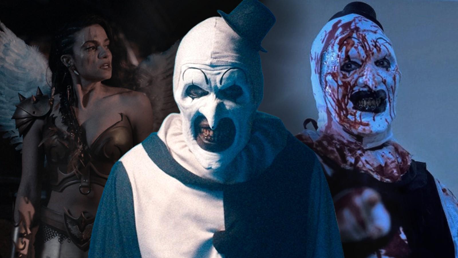 Art the Clown in the Terrifier movies and Sienna in Terrifier 2