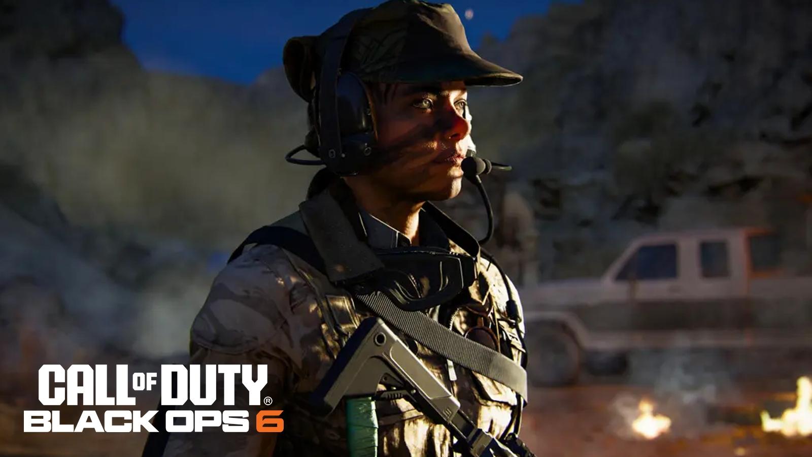 Black Ops 6 operator wearing headset