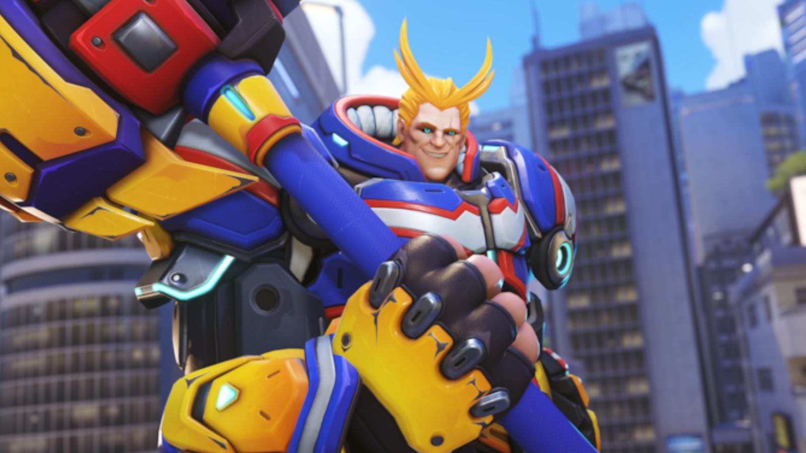 reinhardt mha skin in ow2