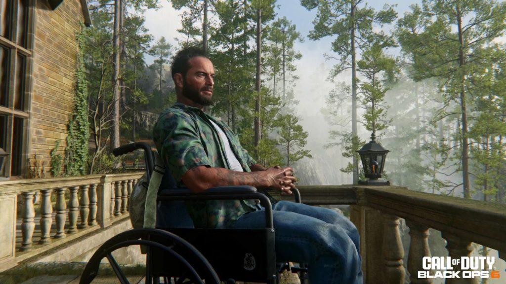 Woods in wheelchair in Black Ops 6