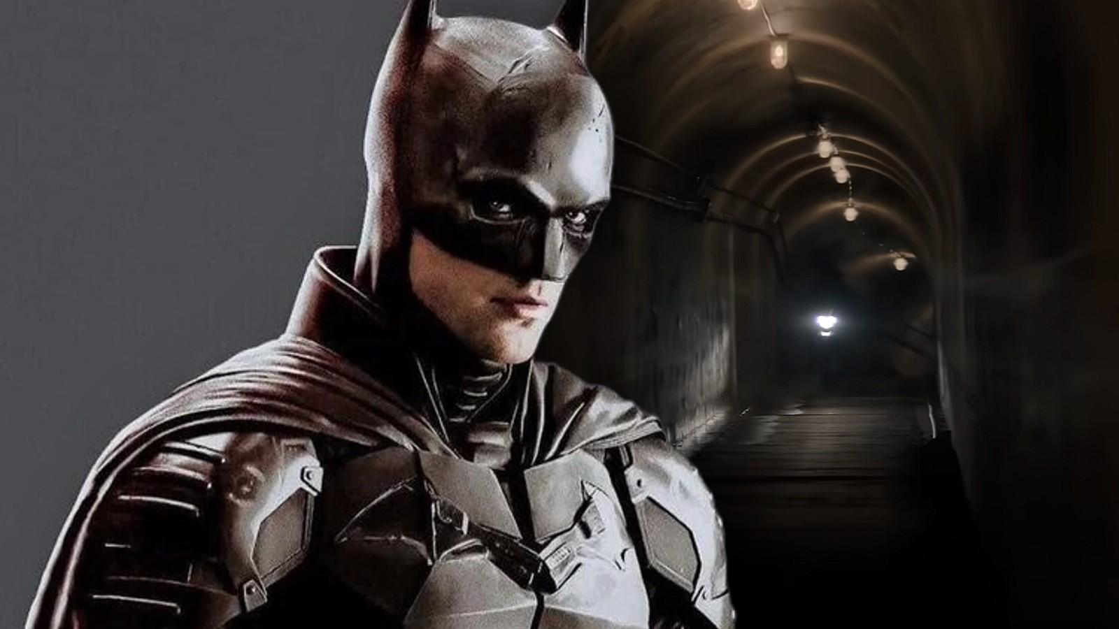 Robert Pattinson as Batman and a shot from The Penguin trailer