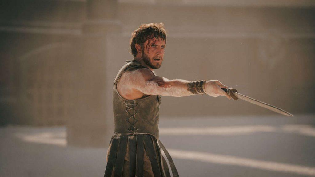 Paul Mescal as Lucius in Gladiator 2