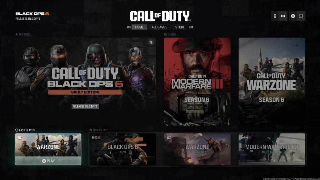 New Black Ops 6 COD HQ app UI