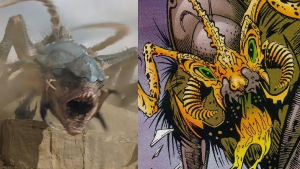 The Xenophage in Venom 3nad the Xenophage in the comics both of which resemble a large insect like creature