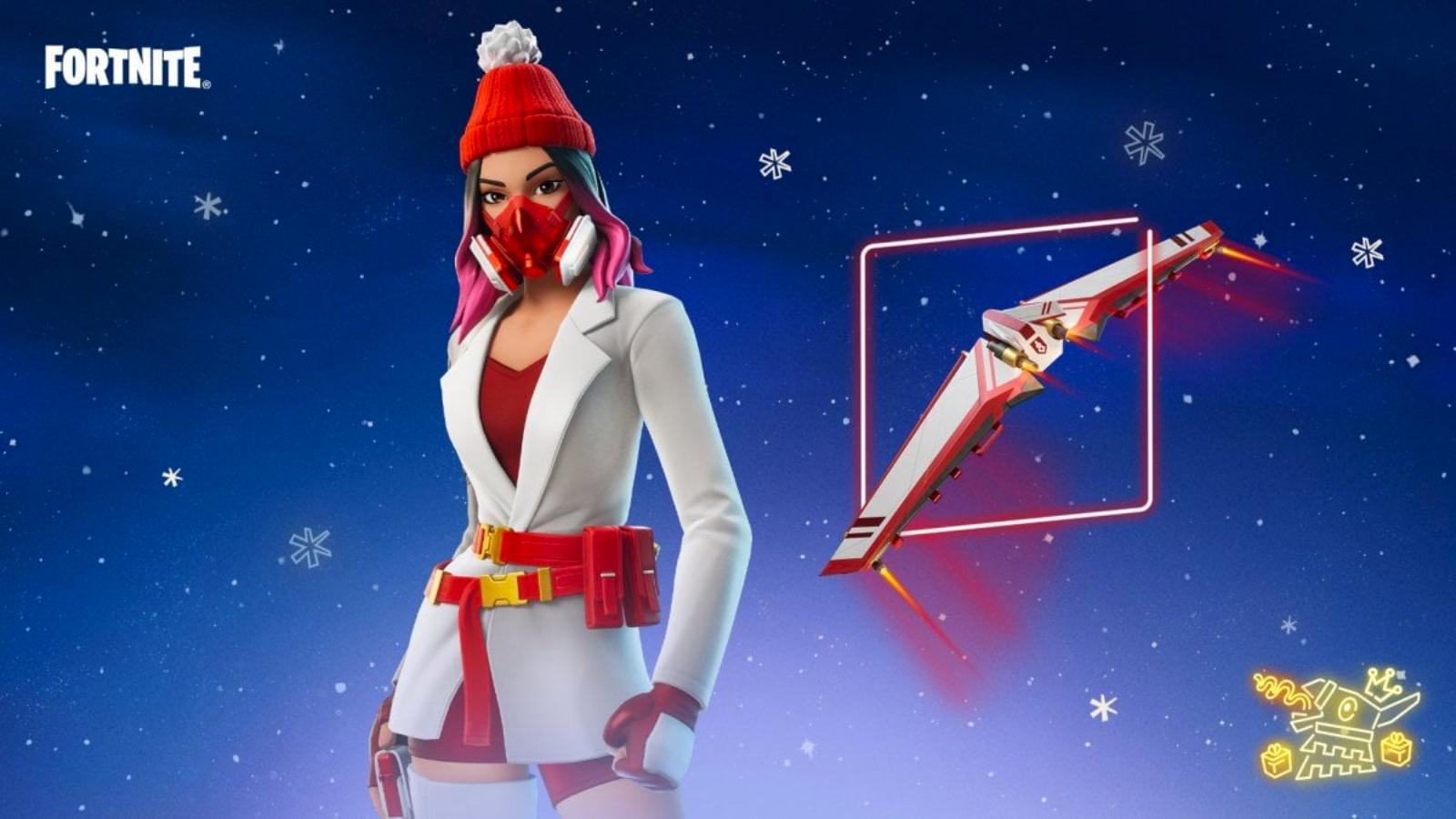 Fortnite Yulejacket skin you can get for free during the Winterfest 2024 event.