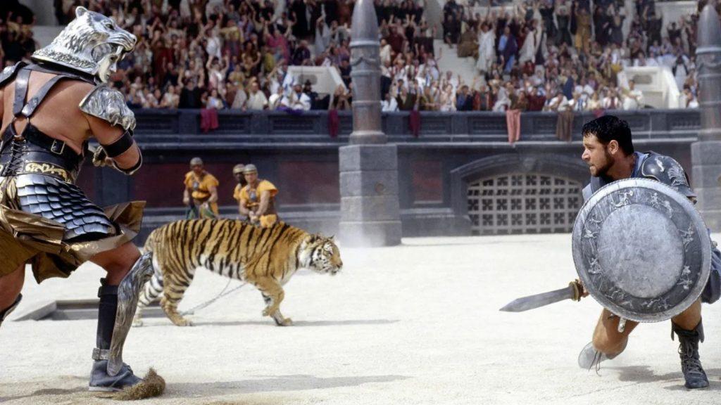 Maximus in a Gladiator fight